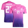 Camisola Alemanha Gundogan 21 Homen Equipamento 2ª Euro 2024